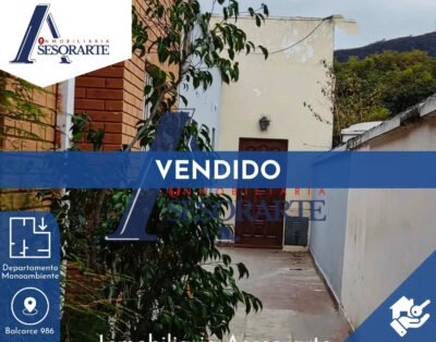 VENDIDO – Departamento + Monoambiente – Balcarce 986