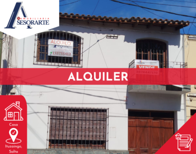 ALQUILER – Casa – Ituzaingo al 600, Salta Capital