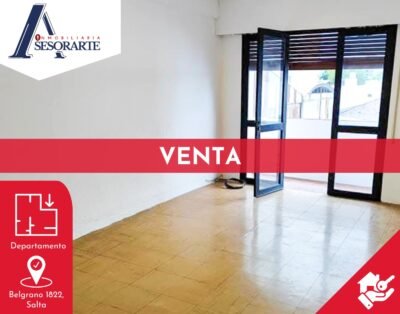 VENTA – Departamento con dos dormitorios y cochera (Belgrano 1822)