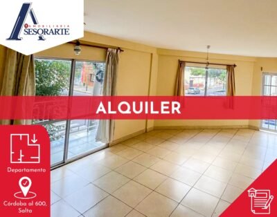 ALQUILER – Departamento de 3 dormitorios – Córdoba al 600