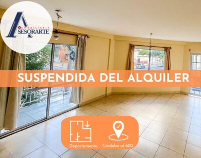 ALQUILER – Departamento de 3 dormitorios – Córdoba al 600