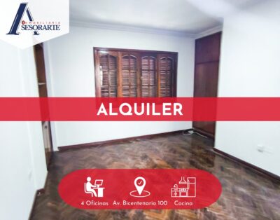 OFICINAS EN ALQUILER – Av. Bicentenario 100