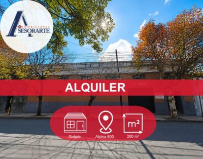 Galpón en Alquiler- Alsina 600