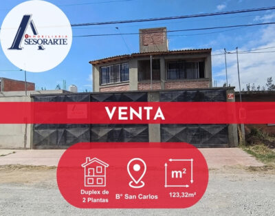 Duplex en Venta 2  – Ampliación B° San Carlos. Apta Crédito